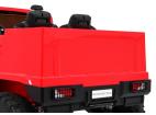Dětské bateriové auto Mercedes-Benz Zetros Červené + 2místné + nosič zavazadel + dálkové ovládání